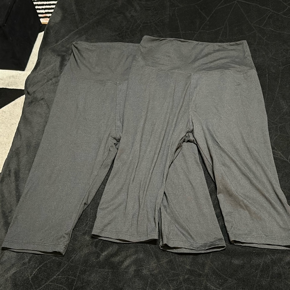 TWO Pairs: Small/Medium Athletic Crop Leggings